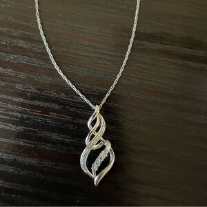 925 Silver and Diamond Necklace